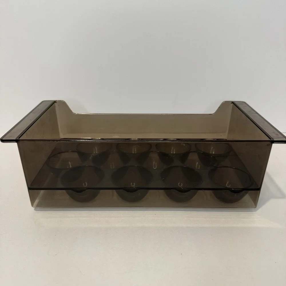 Vintage GE Refrigerator Egg Tray 12 Egg Storage Organizer Brown